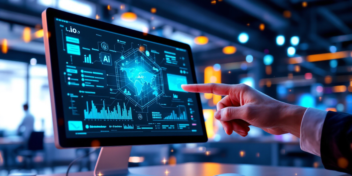 A computer screen showing focused domains in io and ai